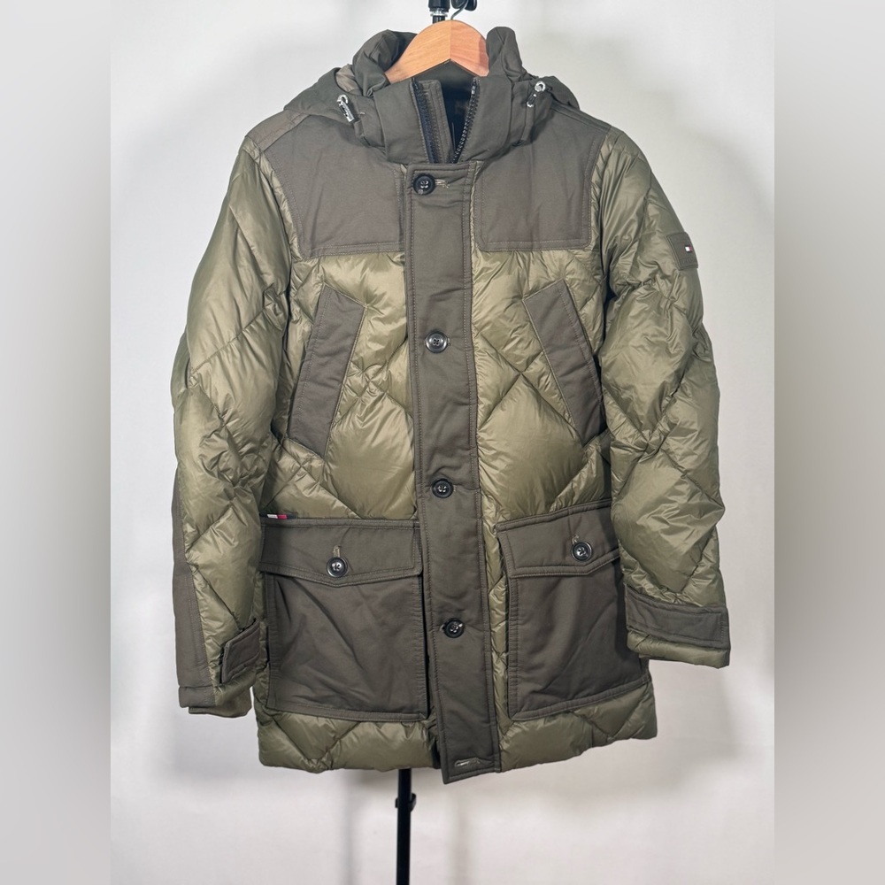 NWOT Tommy Hilfiger Diamond Quilted Down Rockie Parka
